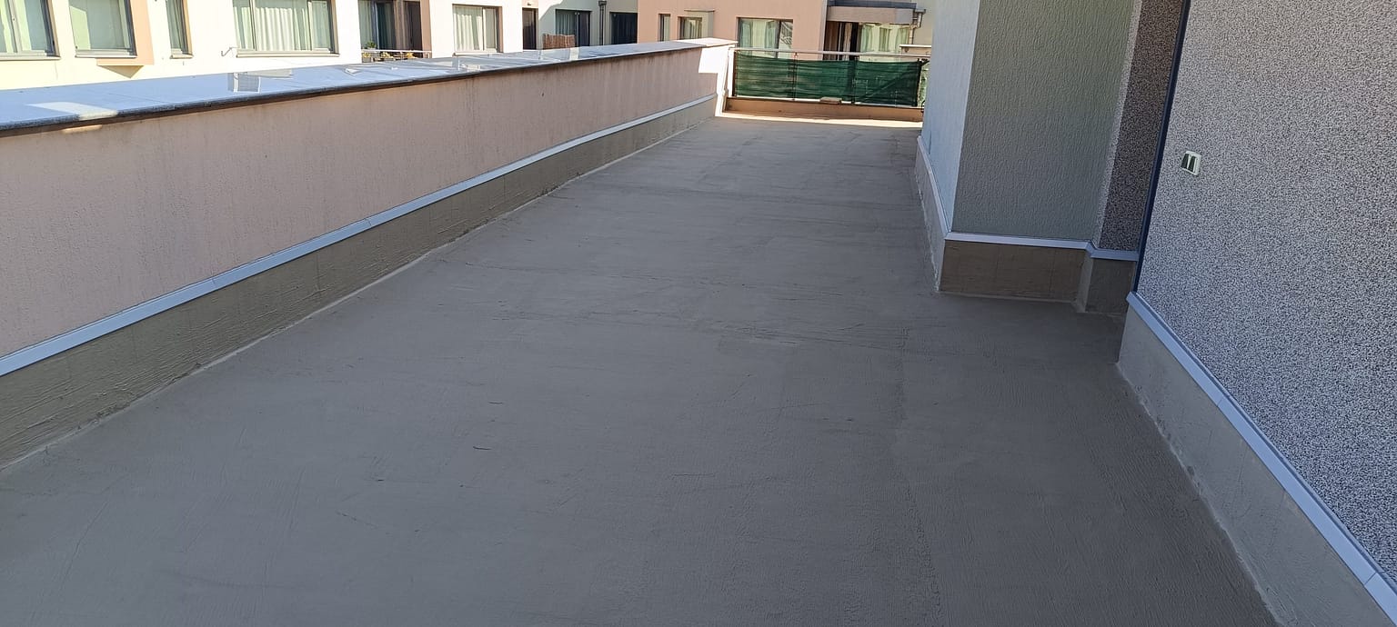 завършен ремонт на тераса с нова хидроизолация