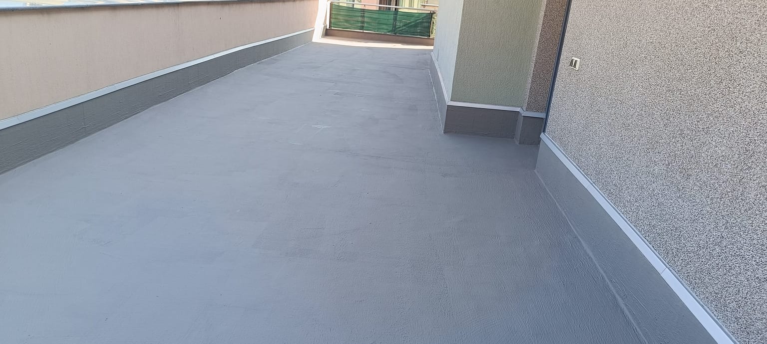 краен резултат - отлична хидроизолация на покривна тераса в София